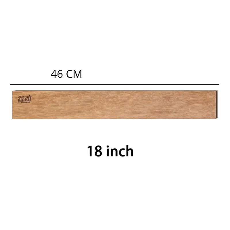 Magnetic wooden bar for knife
