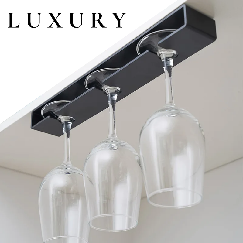 Stylish support to hang wine glasses