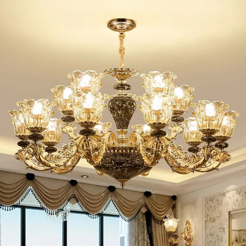 Rustic french retro crystal chandelier