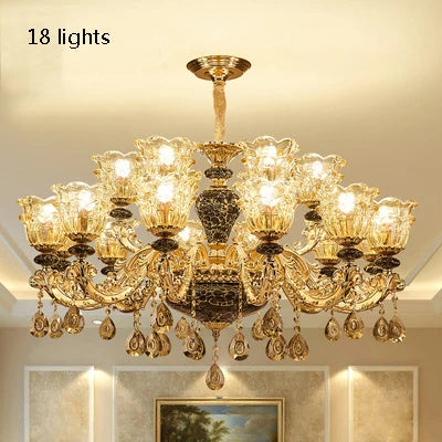 Rustic french retro crystal chandelier