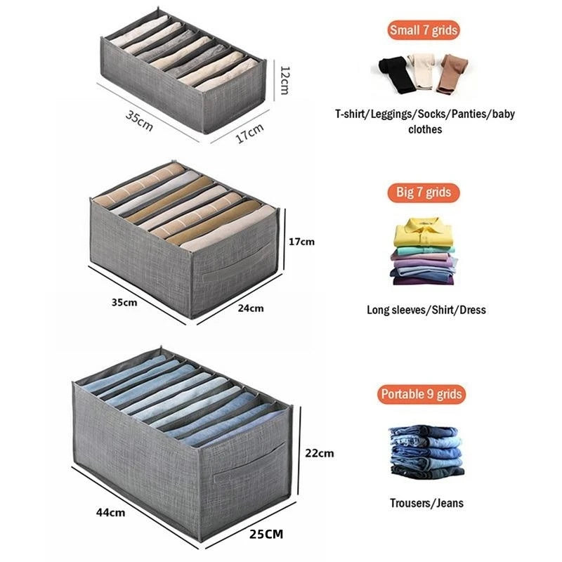 Modern organizer for pants, underwear and more
