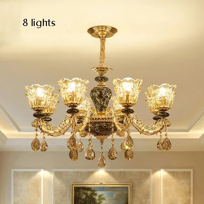 Rustic french retro crystal chandelier