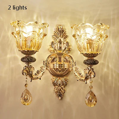Rustic french retro crystal chandelier