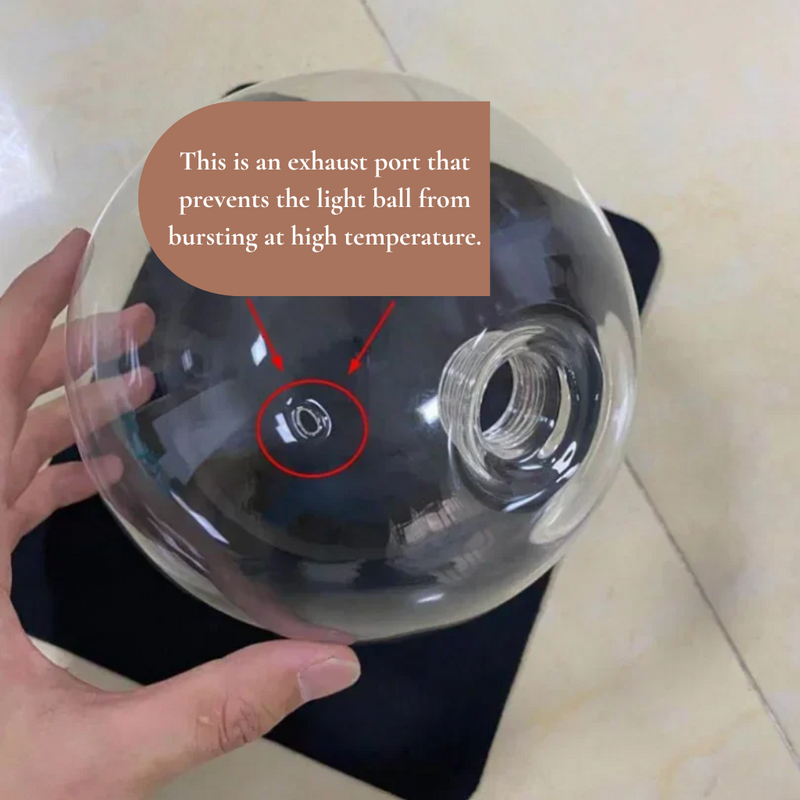 Luxury glass ball for lighting